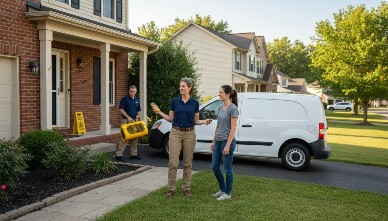 Water restoration image for Dehumidification And Cleanup Services in Hubbard, TX